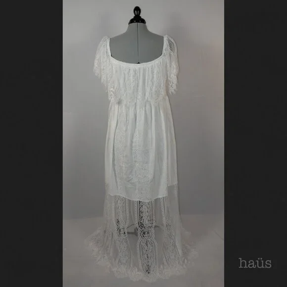 Holipick Lace Off Shoulder Maxi - Picture 3 of 3